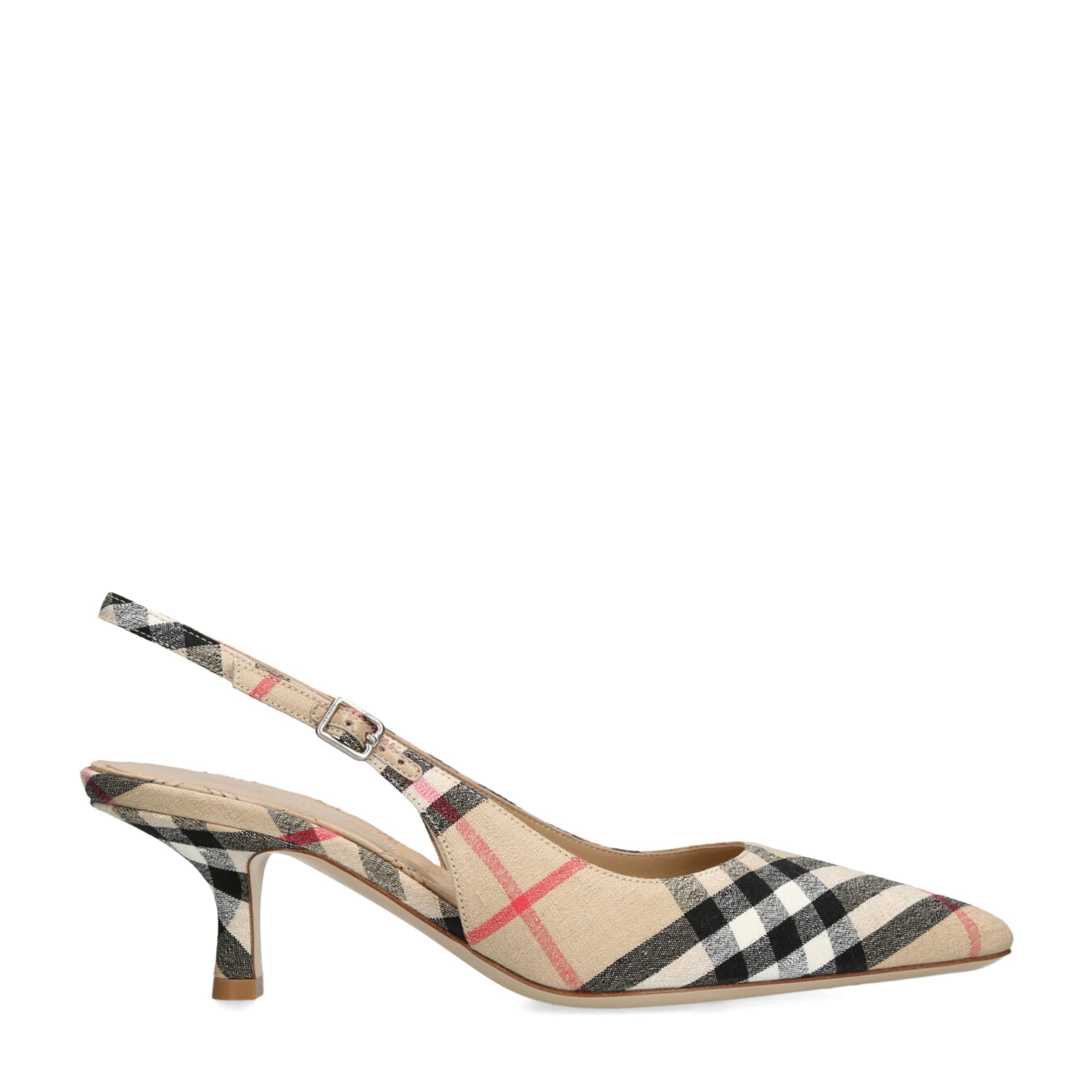 Beige LF Dame Slingback Heels 55