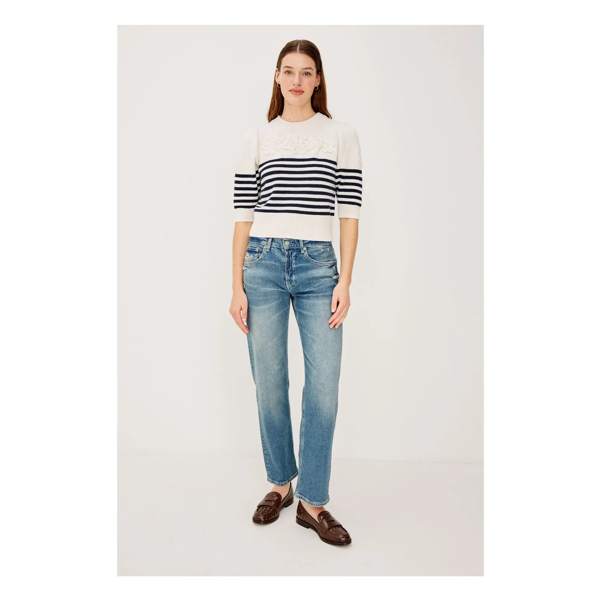 Rails - Martha Stripes Sweater | Navy blue
