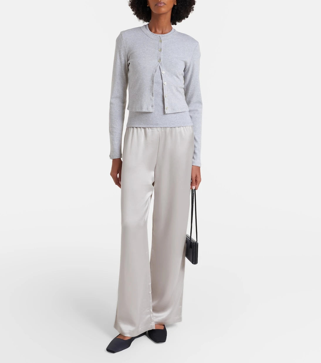 Leset - Barb satin wide-leg pants