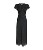 Clarice V-Neck Midi Dress BLACK