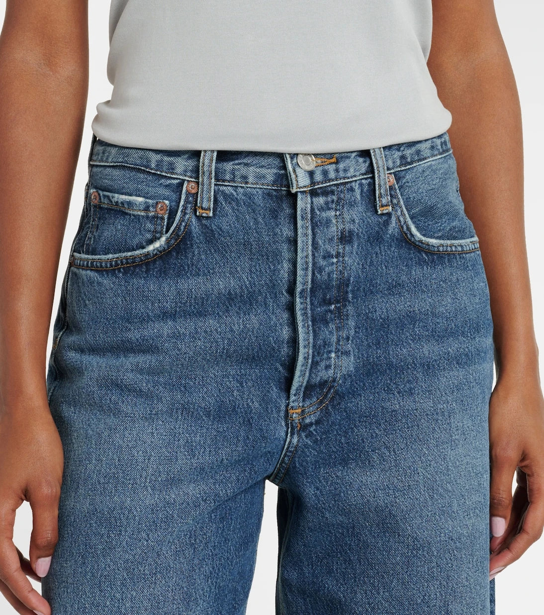 Agolde - Dame high-rise wide-leg jeans
