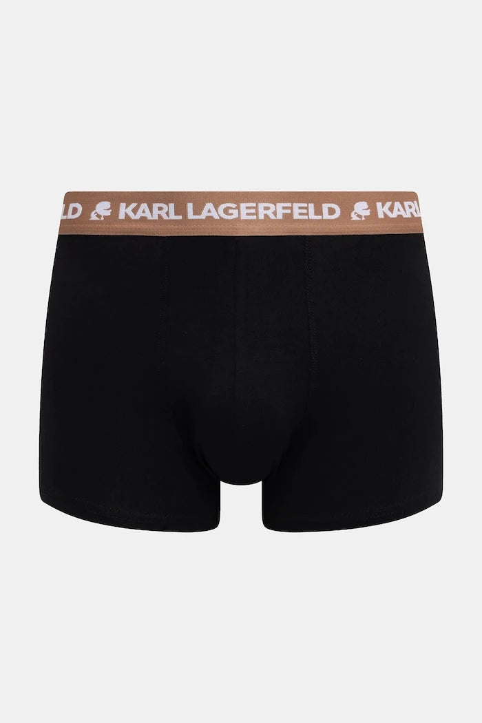Karl Lagerfeld pamuk ve elastan erkek dar boxer LOGO TRUNK 5’li