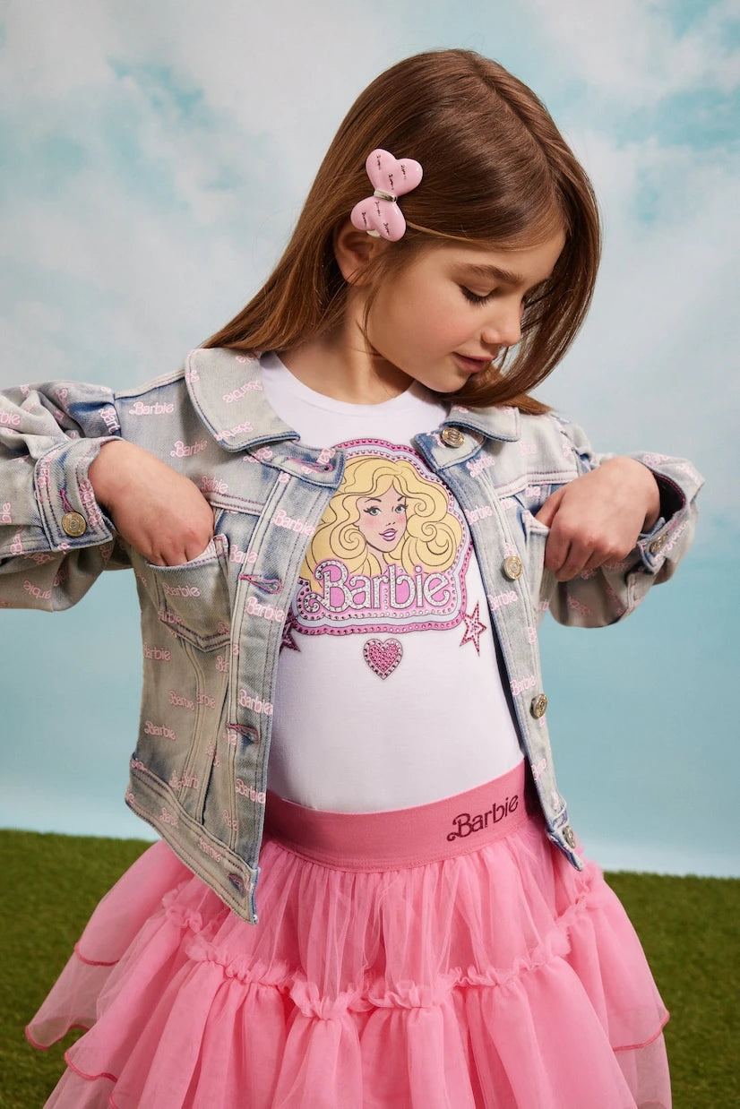 Monnalisa - جاكيت دينم x Barbie®