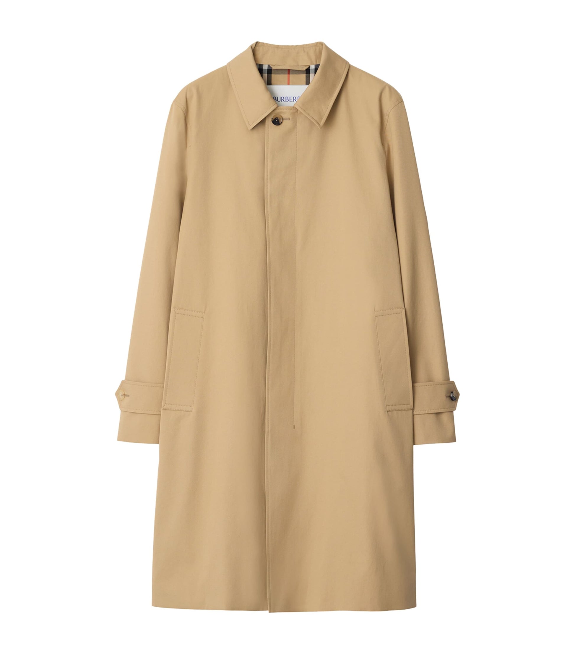 Cotton Gabardine Car Coat FLAX