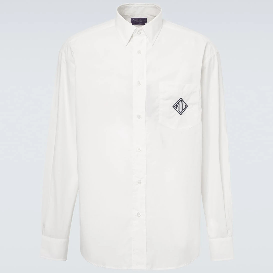 Ralph Lauren Purple Label - Embroidered cotton poplin shirt
