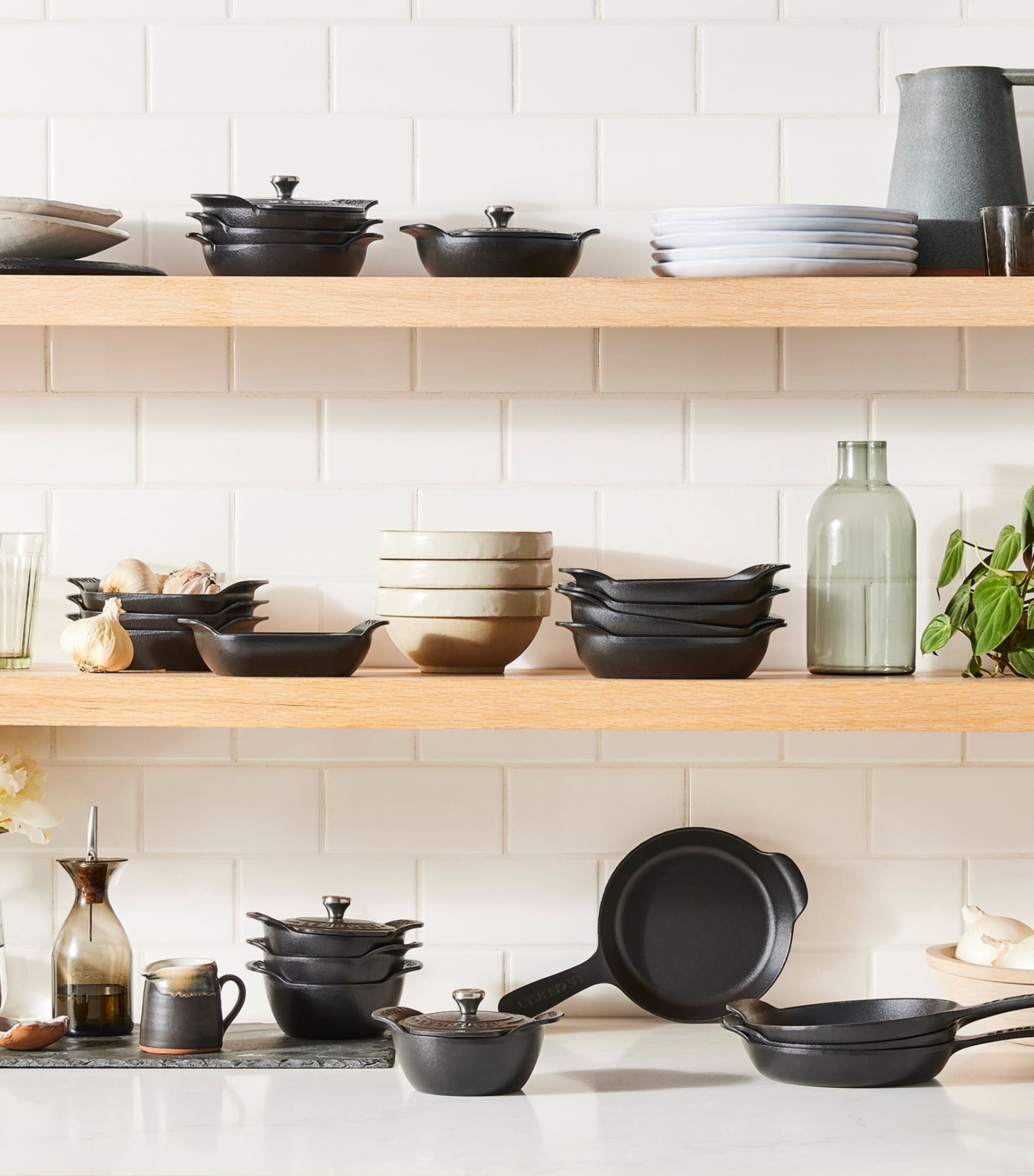 Le Creuset Set of 4 Cast Iron Gourmand Oval Mini Bakers (15cm)