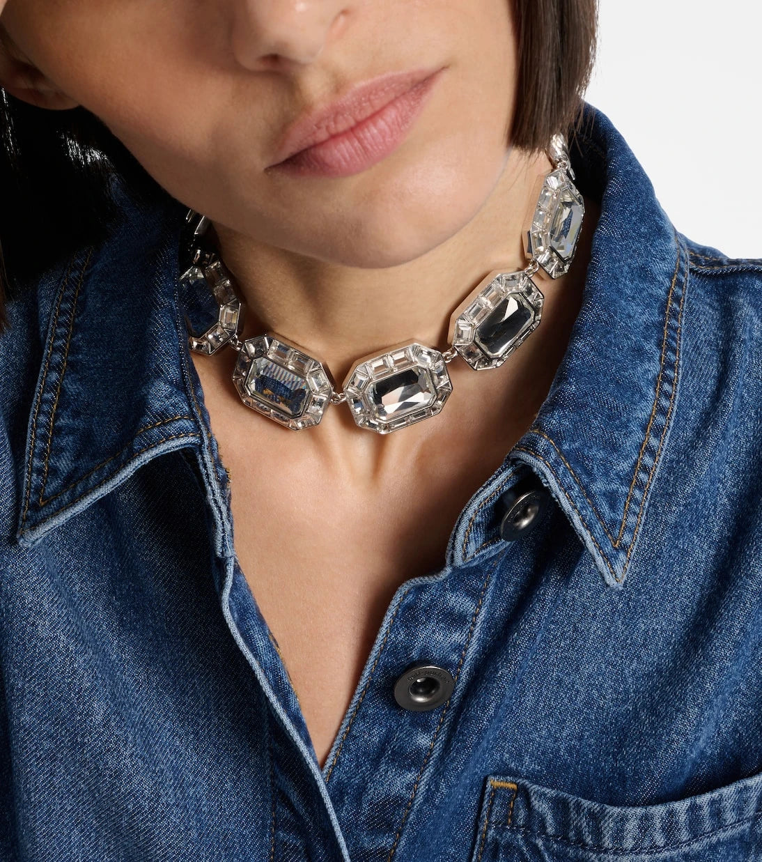 Self-Portrait - Crystal-embellished choker