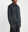 DRIES VAN NOTEN Grey Denim Overdyed Workwear Jacket