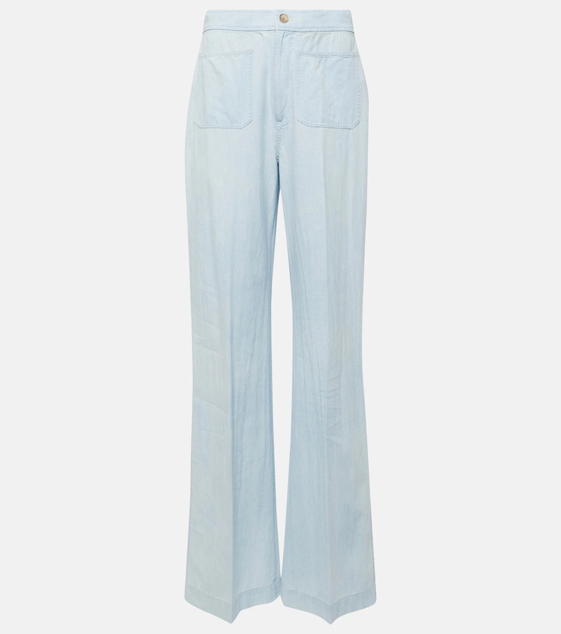 Polo Ralph Lauren - Cotton chambray wide-leg pants