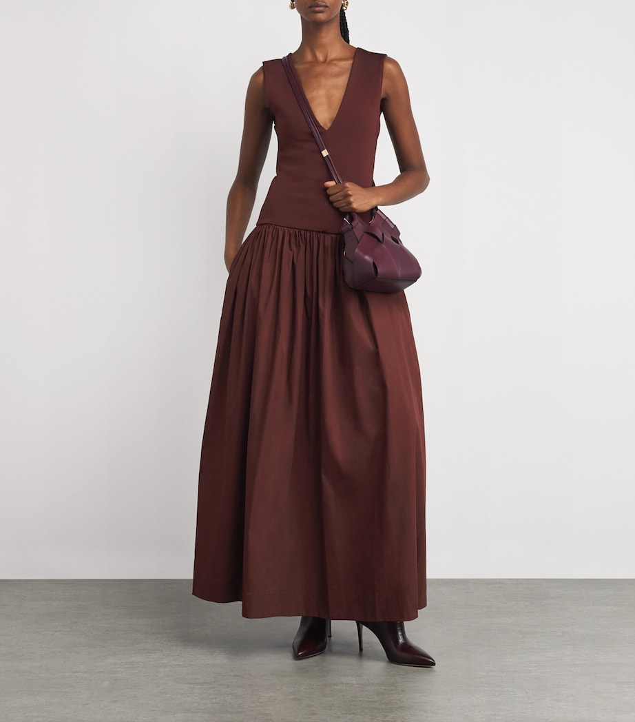 Cotton Knit Midi Dress JAVA