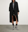 AllSaints Black Double-Breasted Mabel Coat