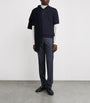 Canali Merino Wool Jacquard Polo Shirt