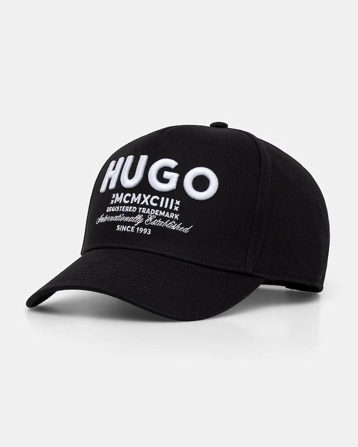 HUGO Blue vizörlü erkek pamuk şapka Merk-Cap