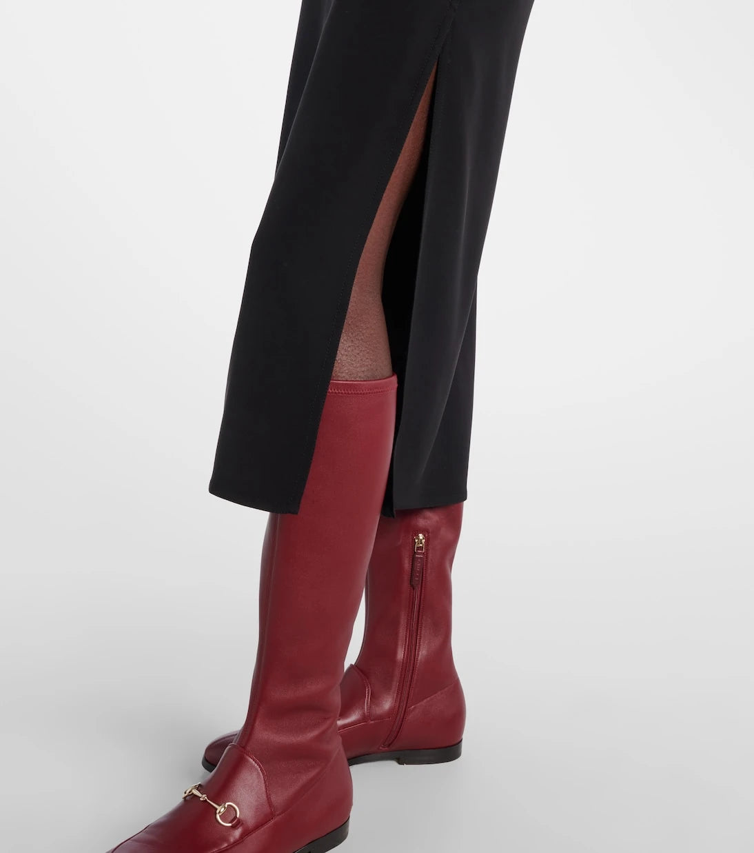 Gucci - Horsebit embellished midi dress