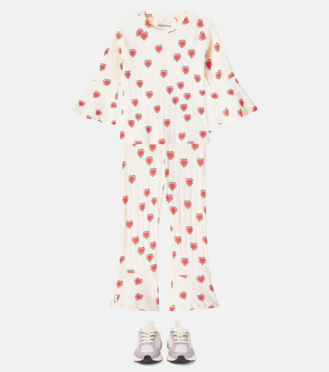 Mini Rodini - Printed cotton-blend top