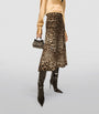 Dolce & Gabbana Multi Leopard Print Midi Skirt