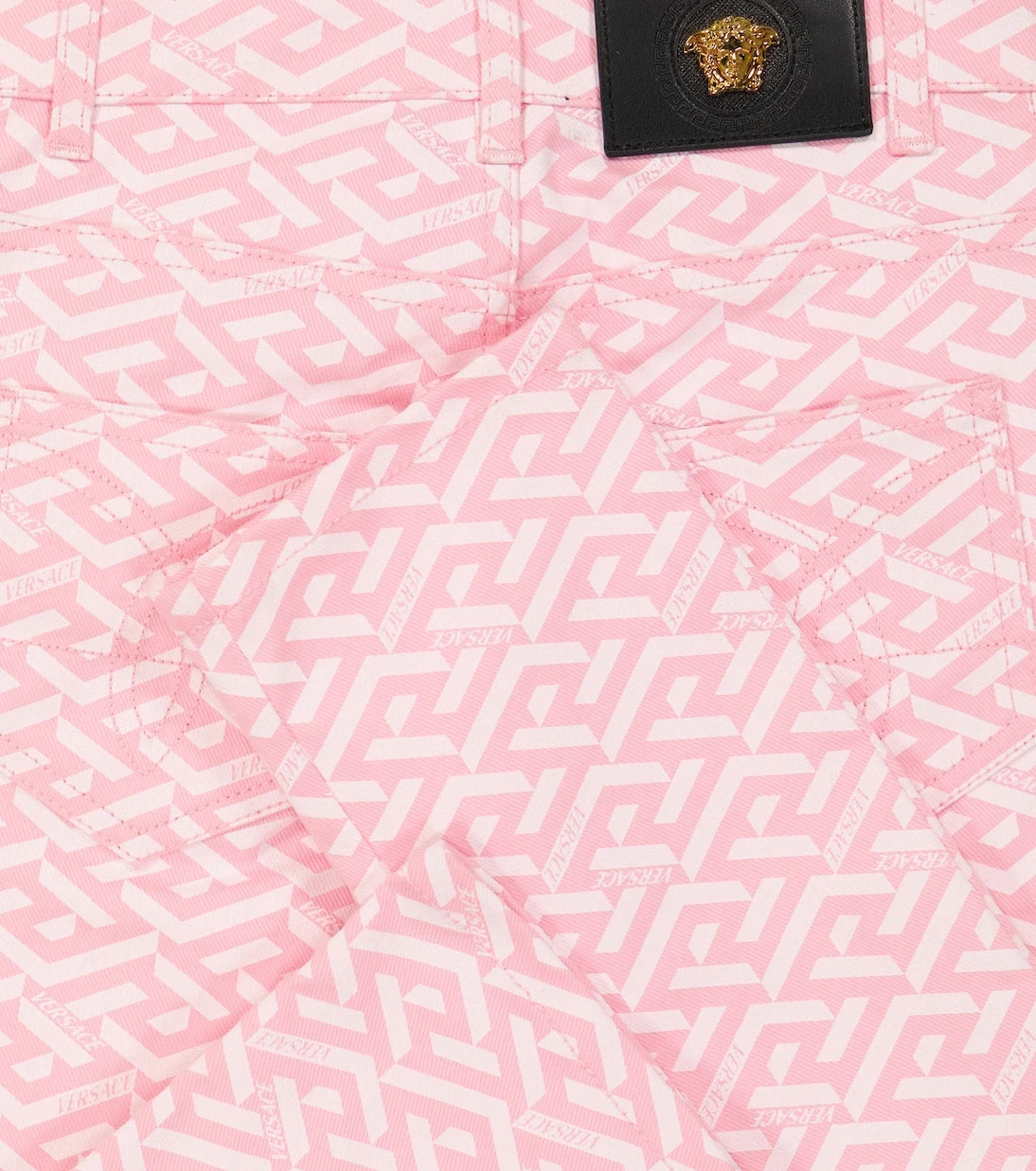 Versace Kids - جينز بطبعة La Greca