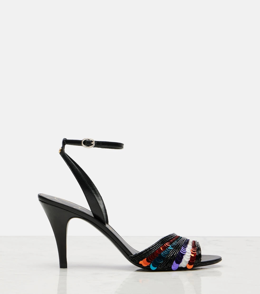 Valentino Garavani - Sequined leather sandals