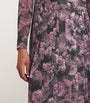 Tory Burch Pink Silk Printed Midi Dress