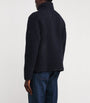 J Lindeberg Navy Wool-Blend Fleece Dustin Jacket