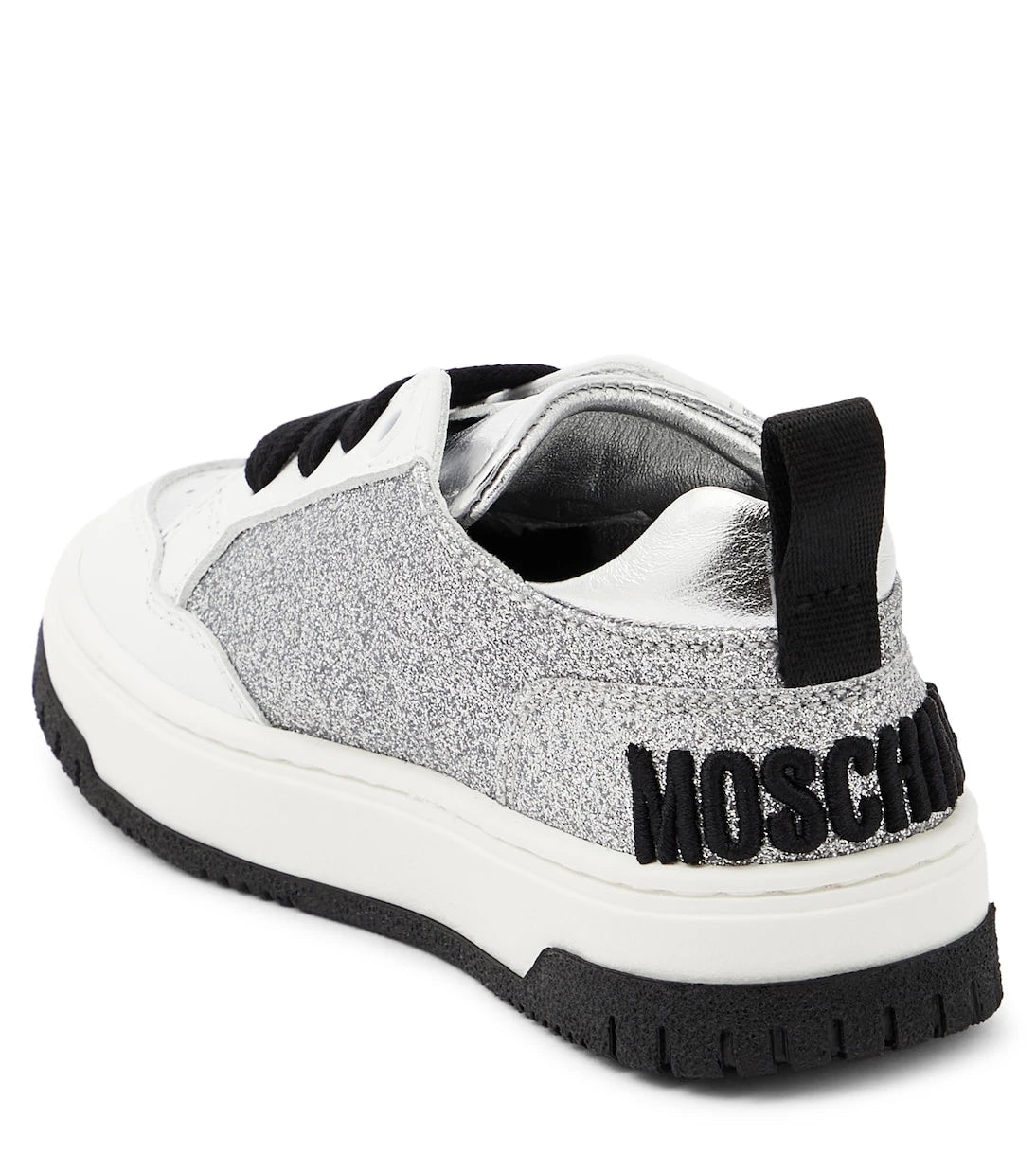 Moschino Kids - Logo glitter sneakers