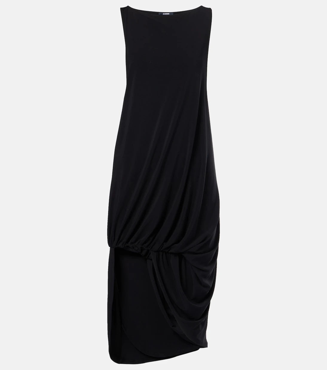 Jacquemus - Peplo draped jersey midi dress