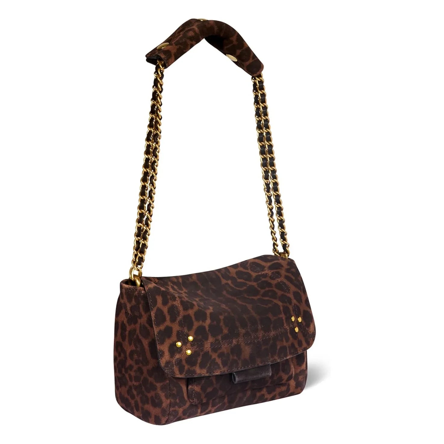 Jérôme Dreyfuss - Lulu S Bag Velvet Leopard crust | Brown