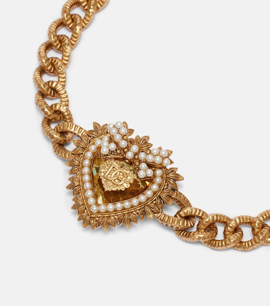 Dolce&Gabbana - Devotion faux pearl-embellished bracelet