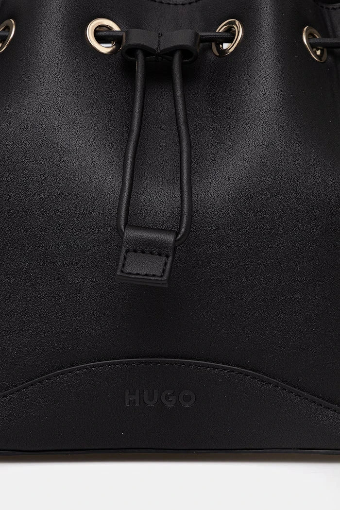 HUGO чанта дамска от имитация на кожа Ilary_Drawstring