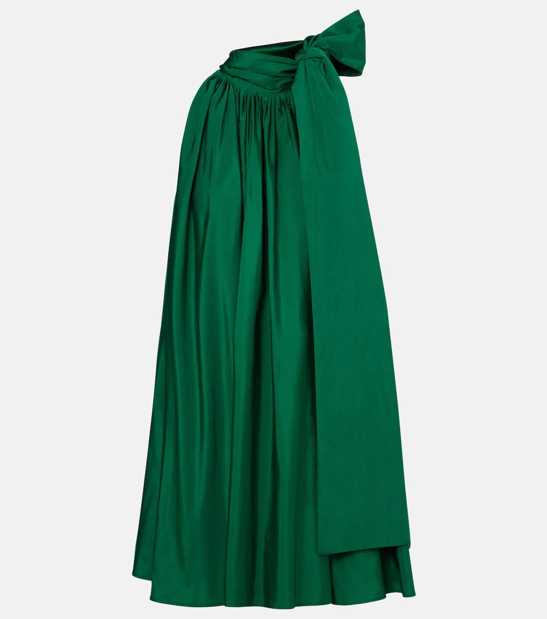 Max Mara - فستان قصير من التافتا بياقة رسن طراز بيبر