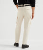 Cotton-Wool Leisure Fit Cargo Trousers