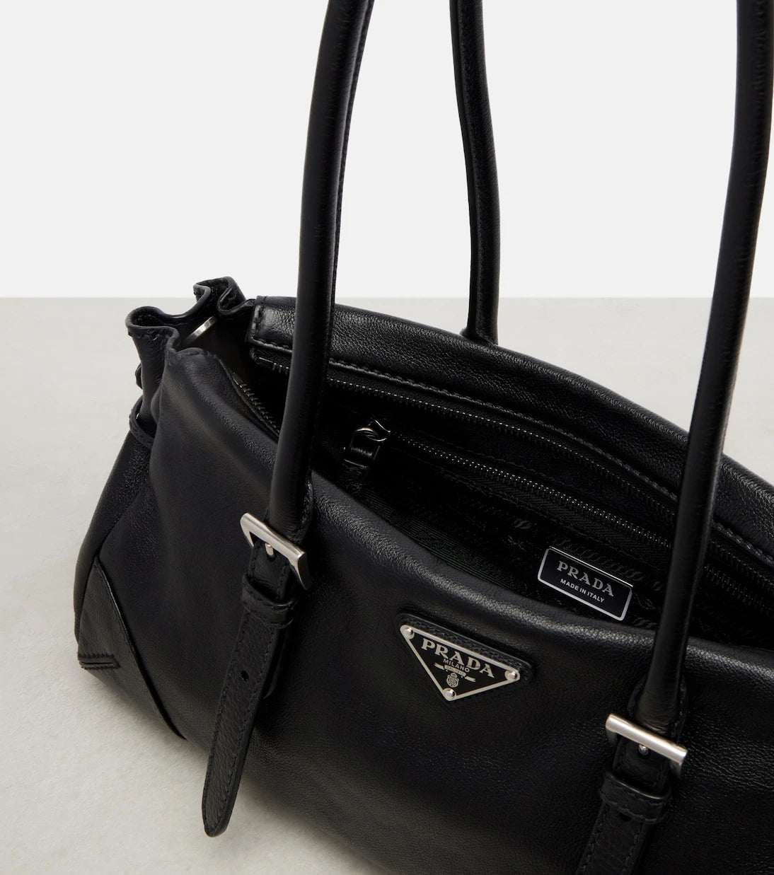 Prada - Prada Bonnie Medium leather tote bag