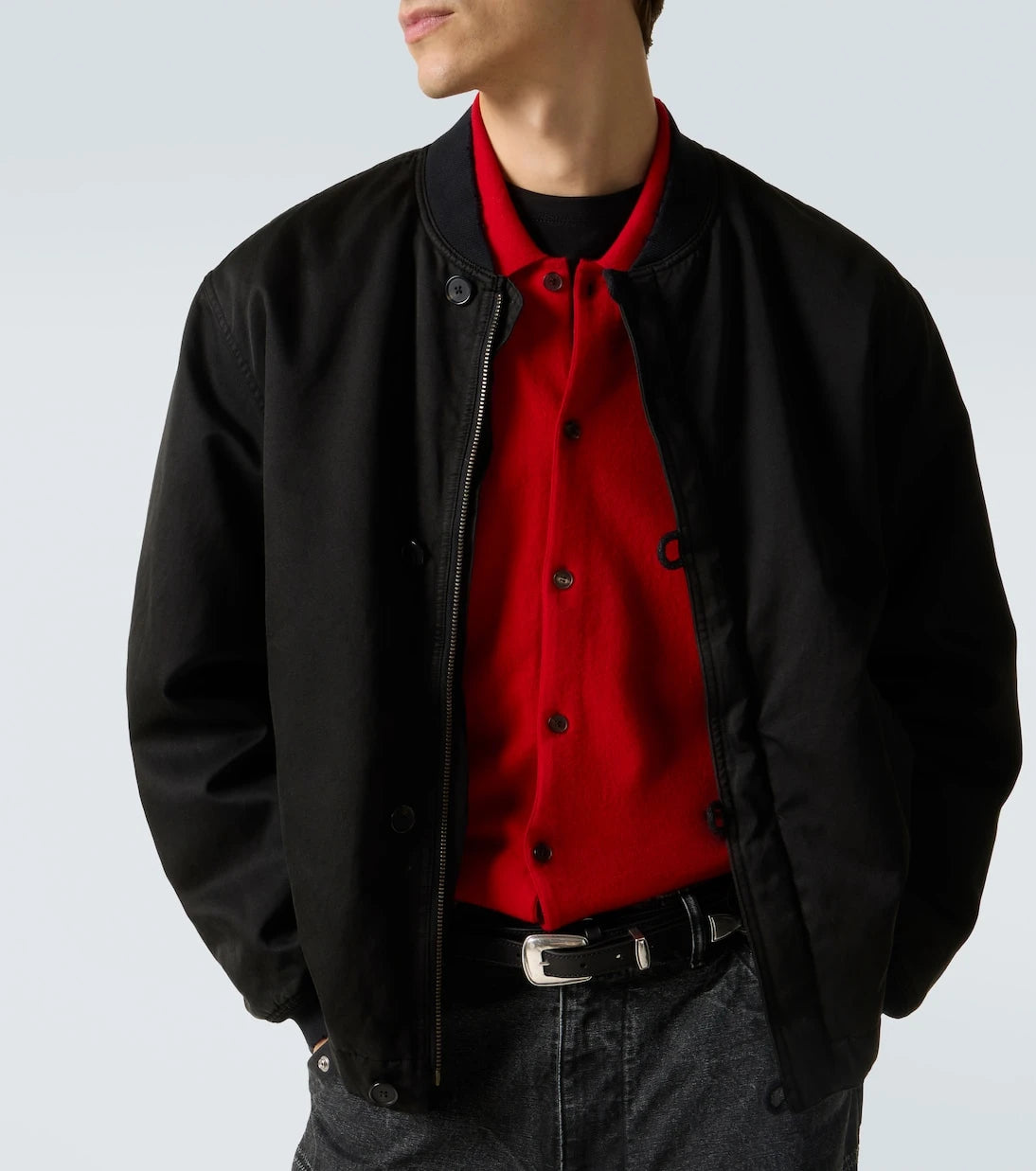 A.Presse - Silk and cotton bomber jacket