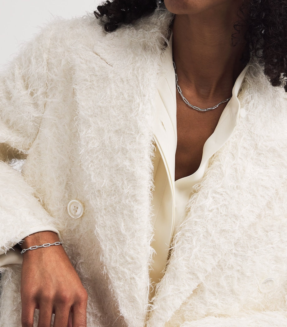 White Gold and Diamond Pavé Link Bracelet