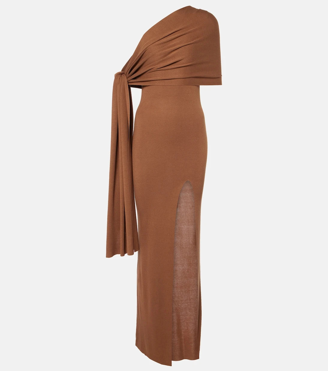 Aya Muse - Hale one-shoulder silk-blend maxi dress