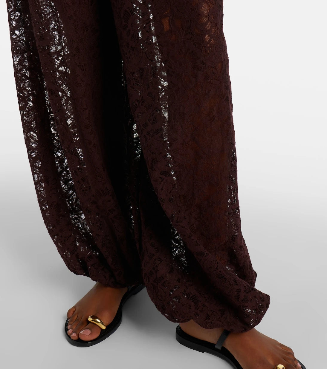Adriana Degreas - Cotton-blend lace balloon pants