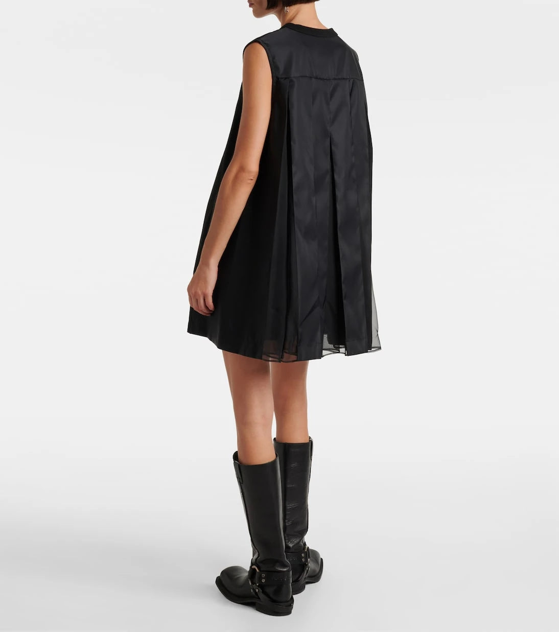 Sacai - Paneled minidress