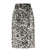 Embellished Sequin Midi Skirt