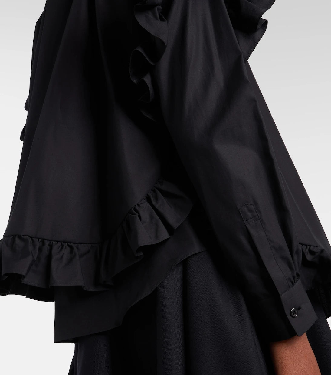 Noir Kei Ninomiya - Ruffled cotton blouse