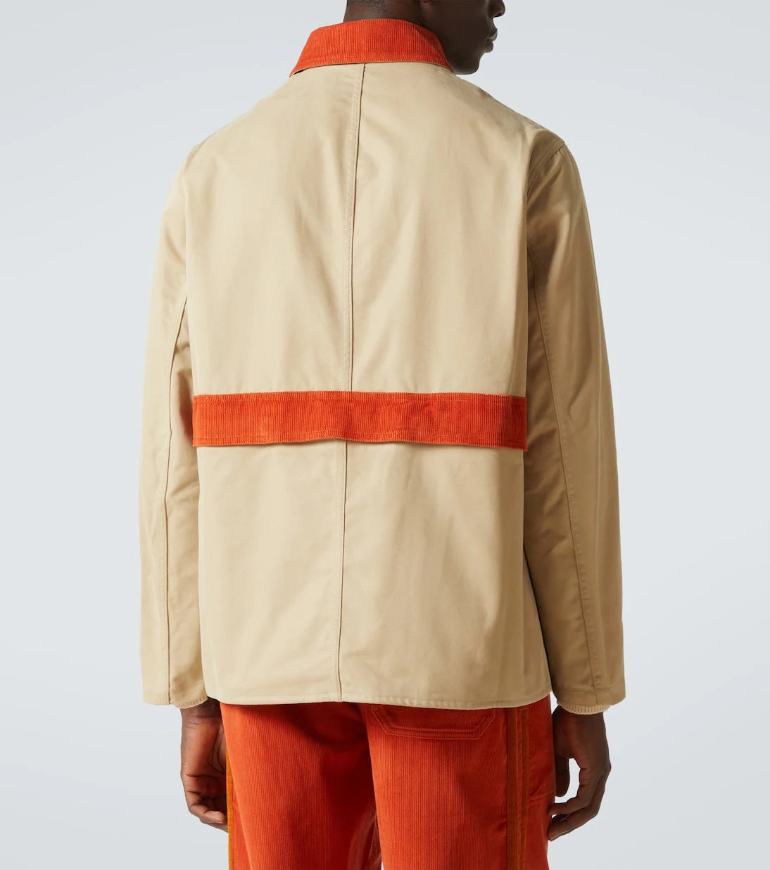 Bode - Corduroy-trimmed cotton twill field jacket