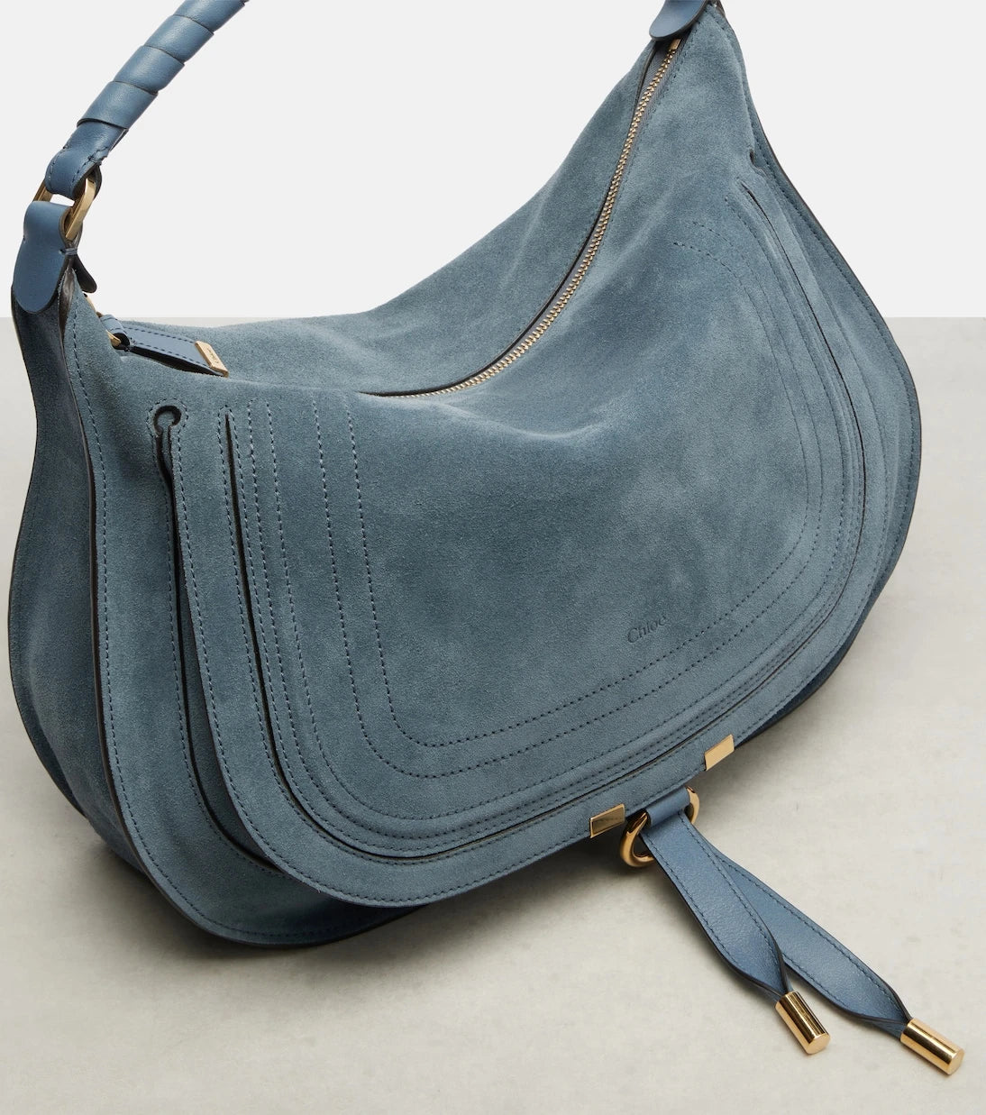Chloé - Marcie Medium suede shoulder bag