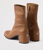 Prada Brown Stretch-Nappa Leather Booties 55