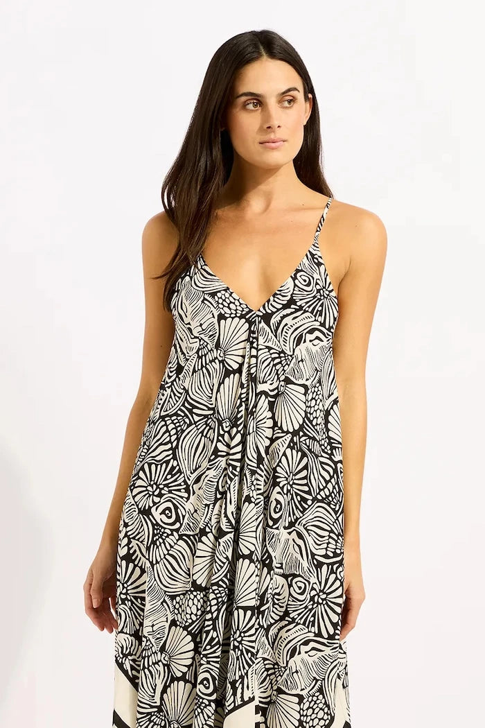 Seafolly рокля от вискоза Scarf Dress