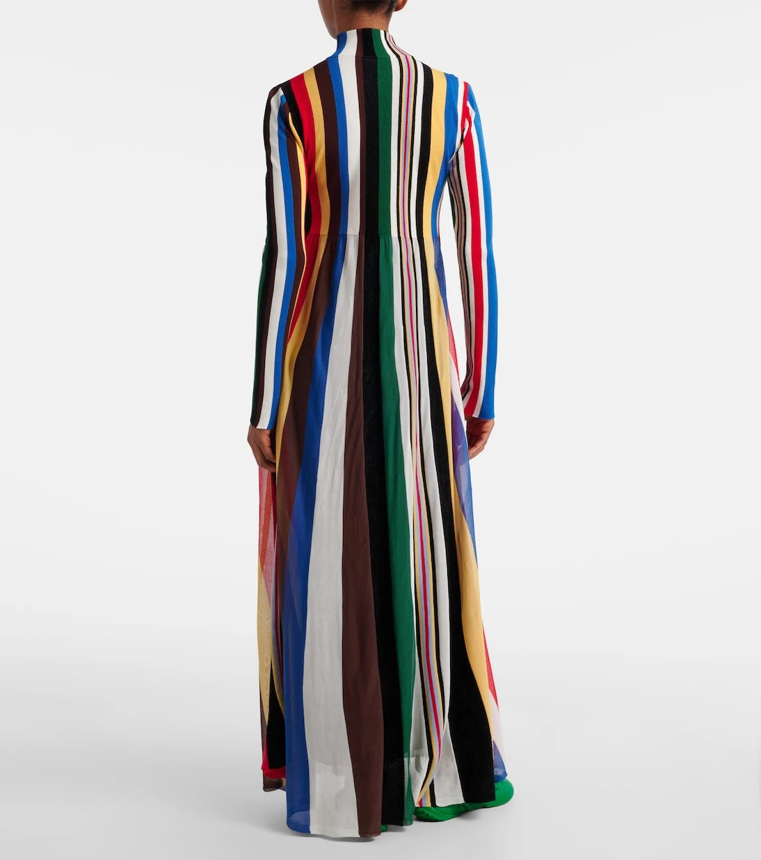 Loewe - Ribbed-knit striped maxi dress