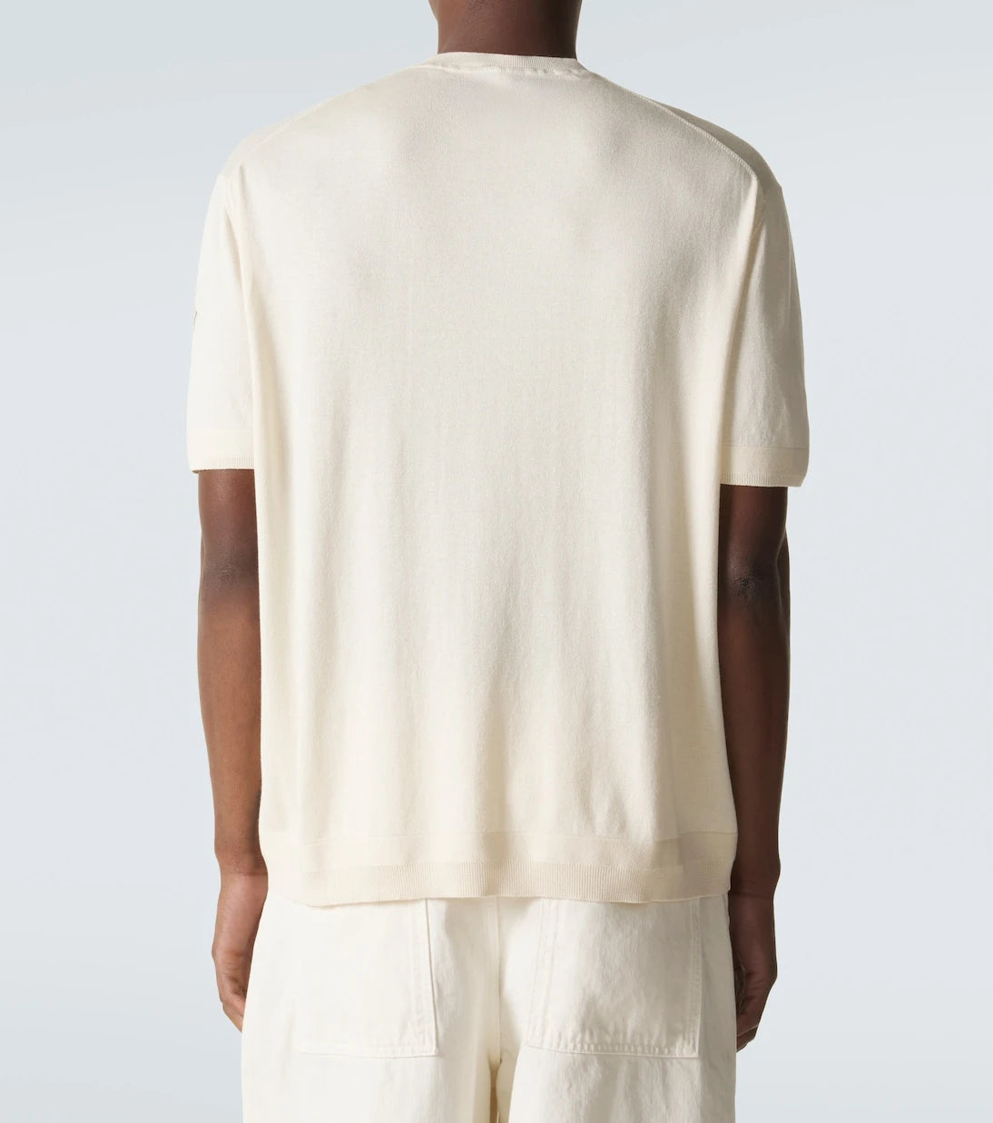 Moncler - Silk and cotton T-shirt