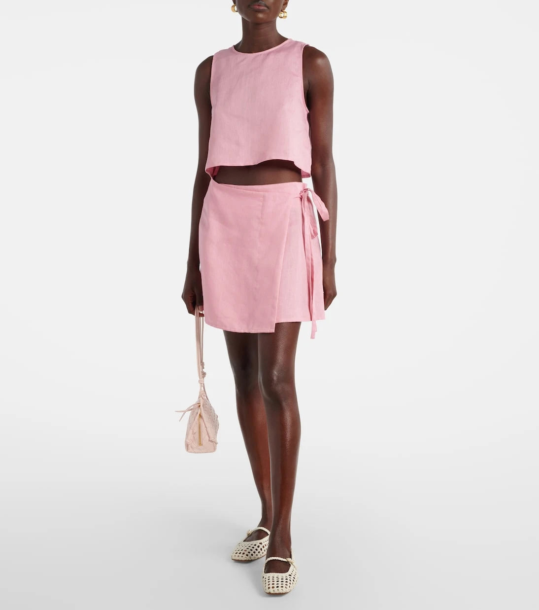 Asceno - Kobe linen crop top