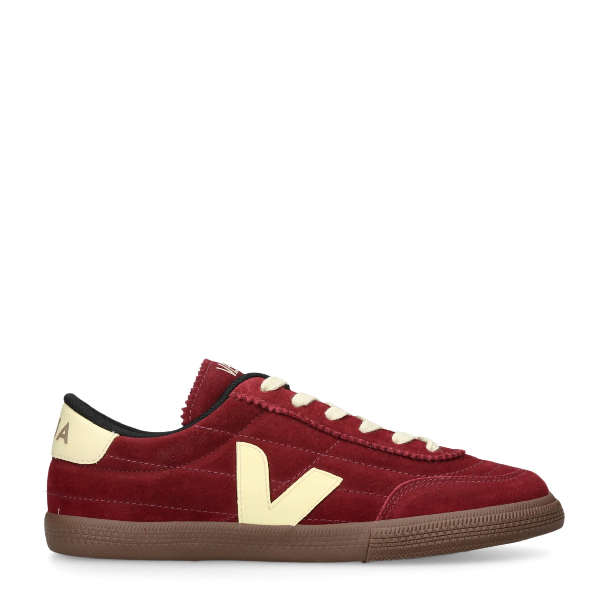 Burgundy Suede Panenka Sneakers