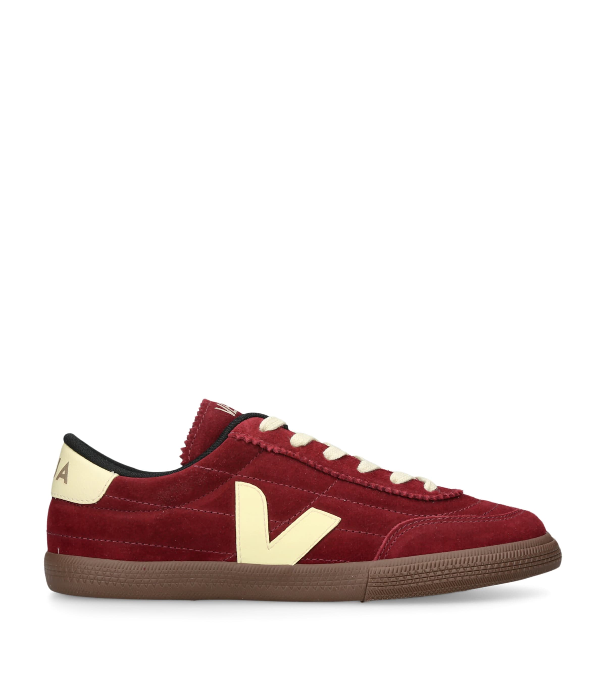 Burgundy Suede Panenka Sneakers