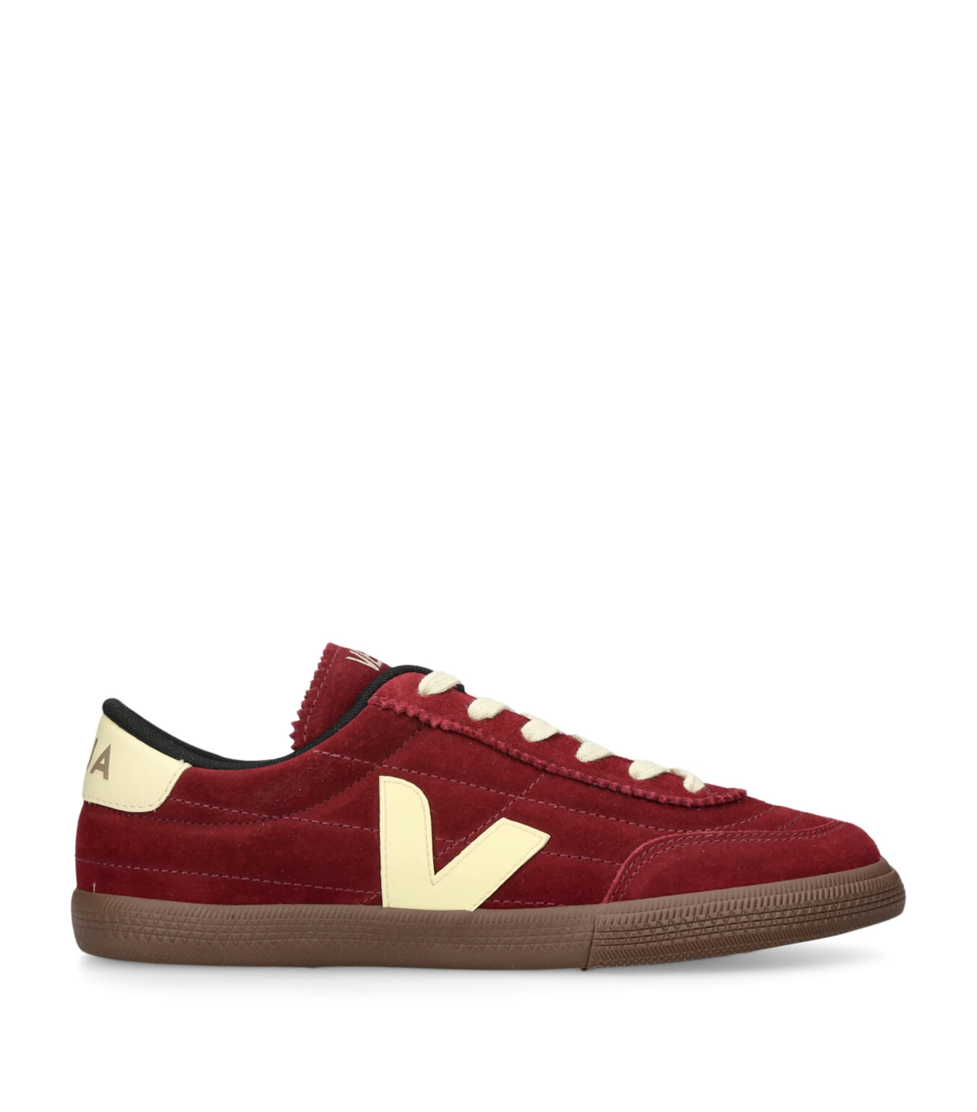 Burgundy Suede Panenka Sneakers