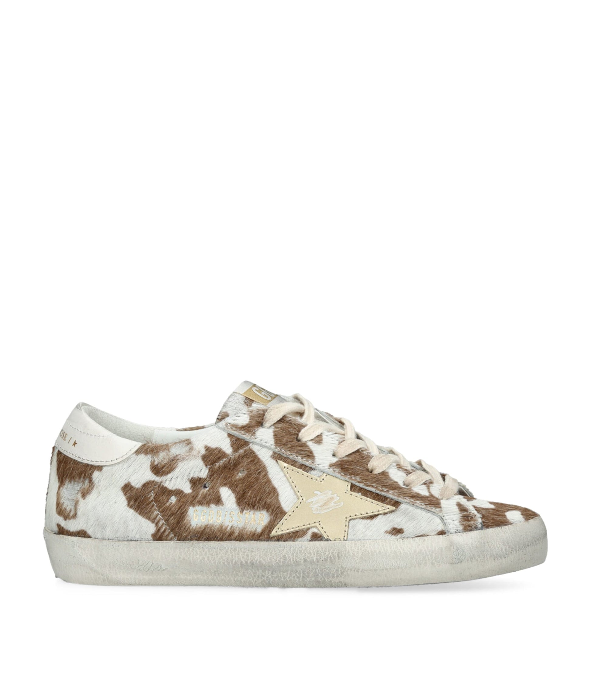 Golden Goose Brown Pony Hair Super-Star Sneakers